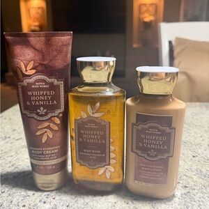 bbw whipped honey & vanilla set